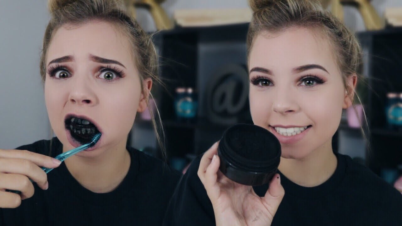 Teeth Whitening Charcoal kit with Bamboo Brush