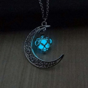 Glowing Moon Gem Necklace