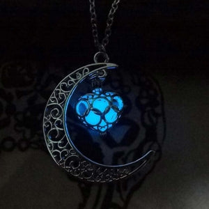 Glowing Moon Gem Necklace