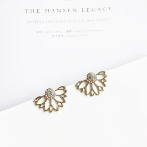 Crystal Flower Earrings