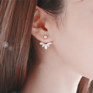 Crystal Flower Earrings