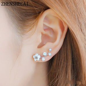 Crystal Flower Earrings