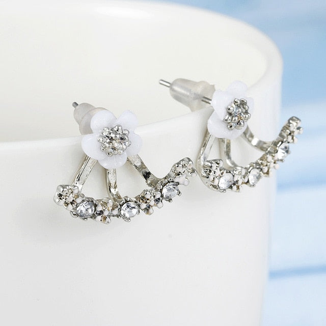 Crystal Flower Earrings